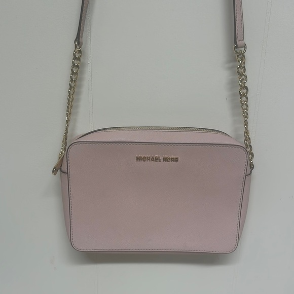 Michael Kors Handbags - Michael Kors Pink Crossbody Bag with Structured Design
